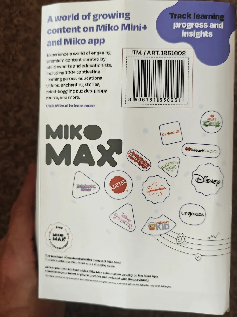 Miko Mini+ AI Powered Kid-Safe Robot